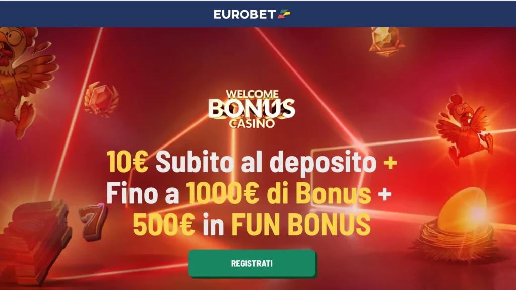 Eurobet Casino Bonus Benvenuto