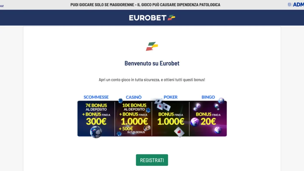 Eurobet Casino Registrazione
