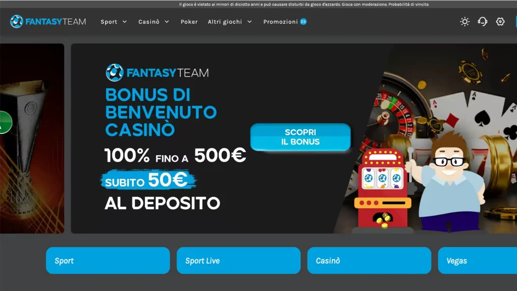 Fantasy Team Casino Home